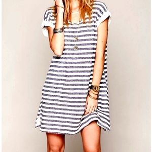 Free People Striped Mini-Dress